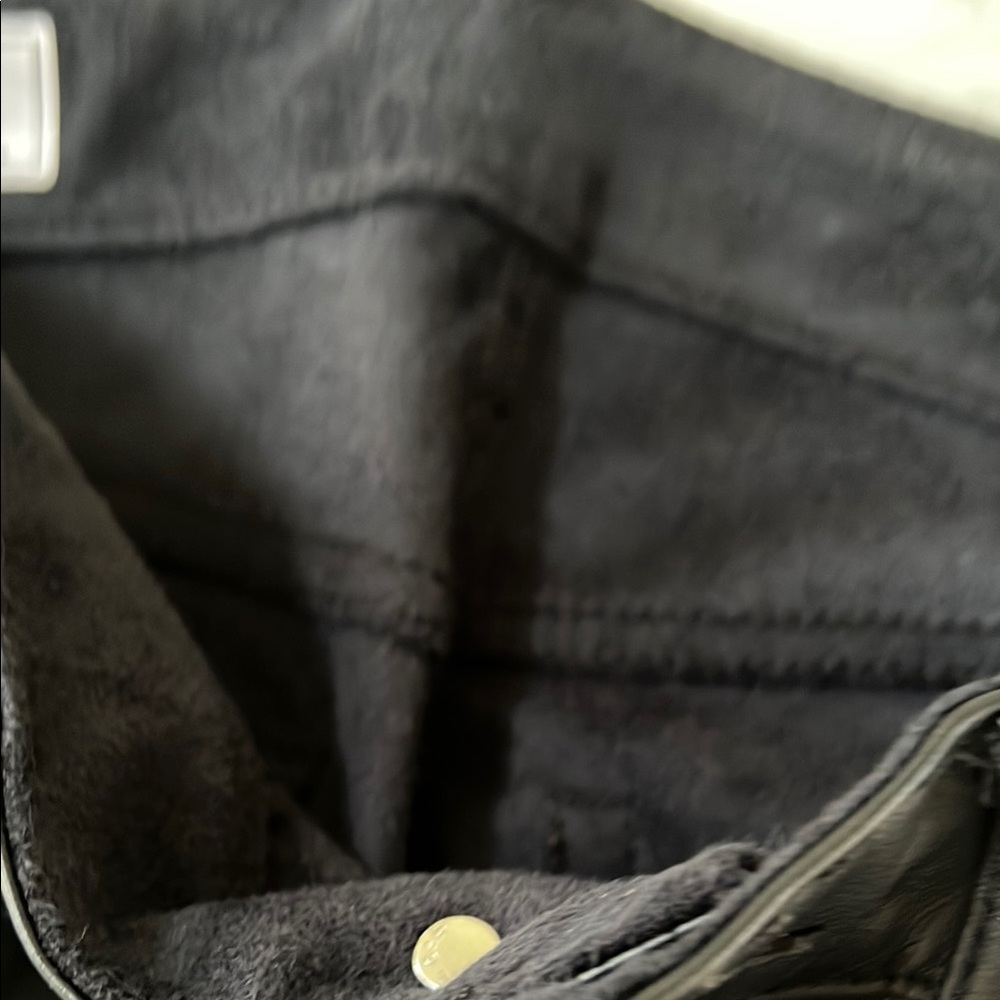 GAP Black Faux Leather Flare Pants - Picture 11 of 11